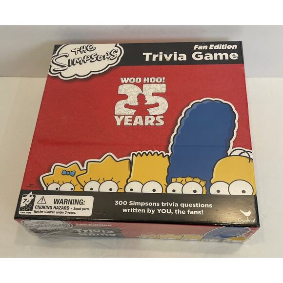 The Simpsons Cardinal Trivia Game Fan Edition Woo Hoo! 25 Years 300 Questions. - Picture 2 of 6